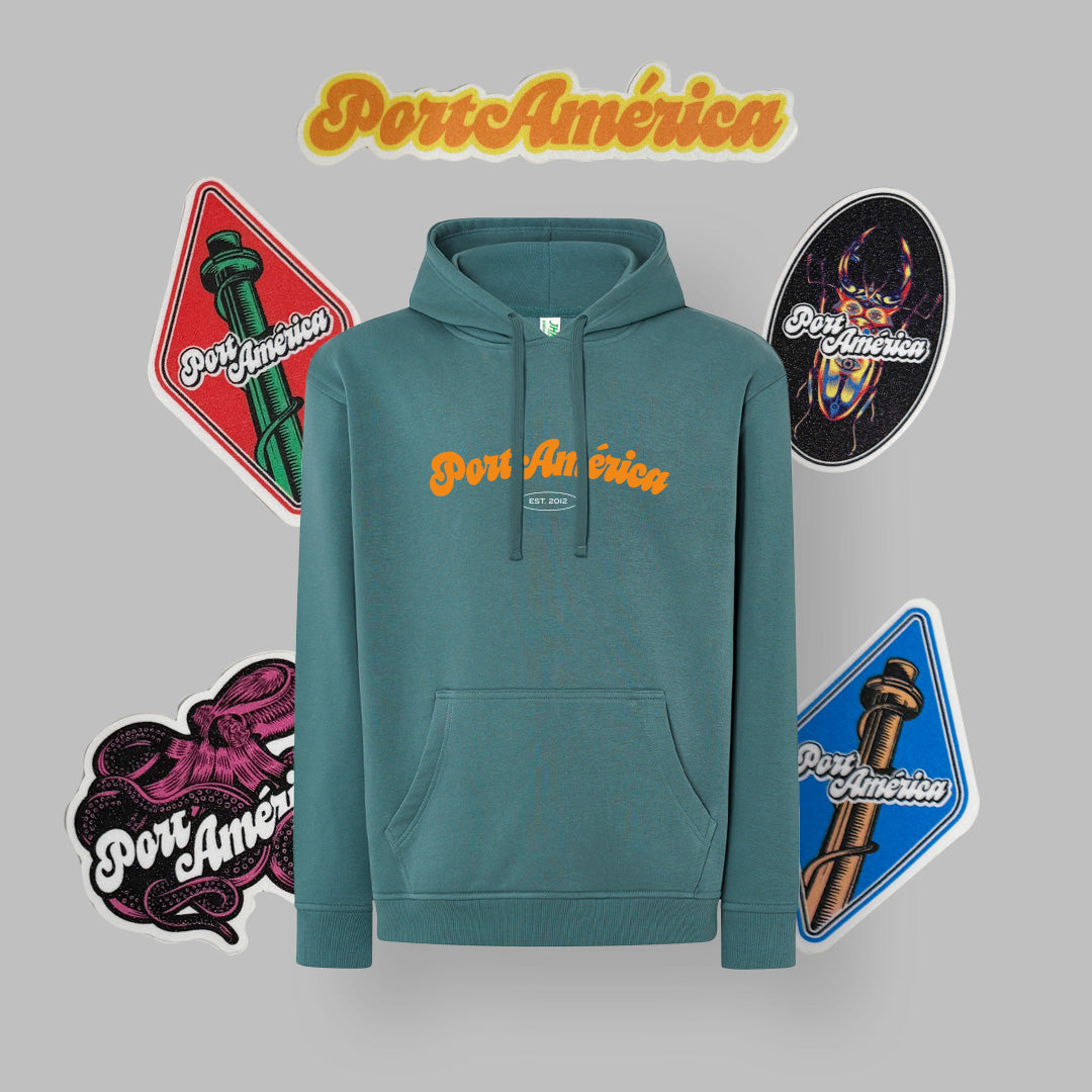 Pack Sudadera + Pegatinas - PORTAMÉRICA