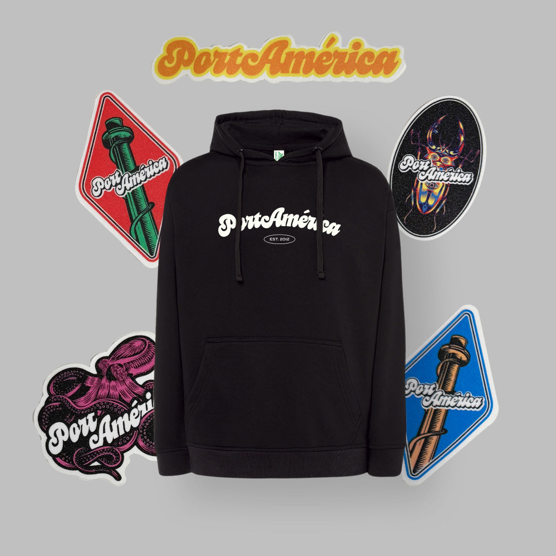 Pack Sudadera + Pegatinas - PORTAMÉRICA