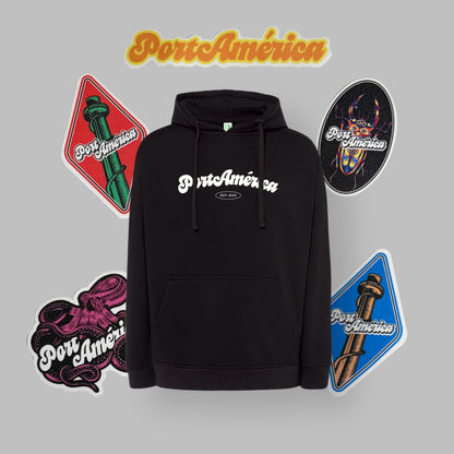 Pack Sudadera + Pegatinas - PORTAMÉRICA